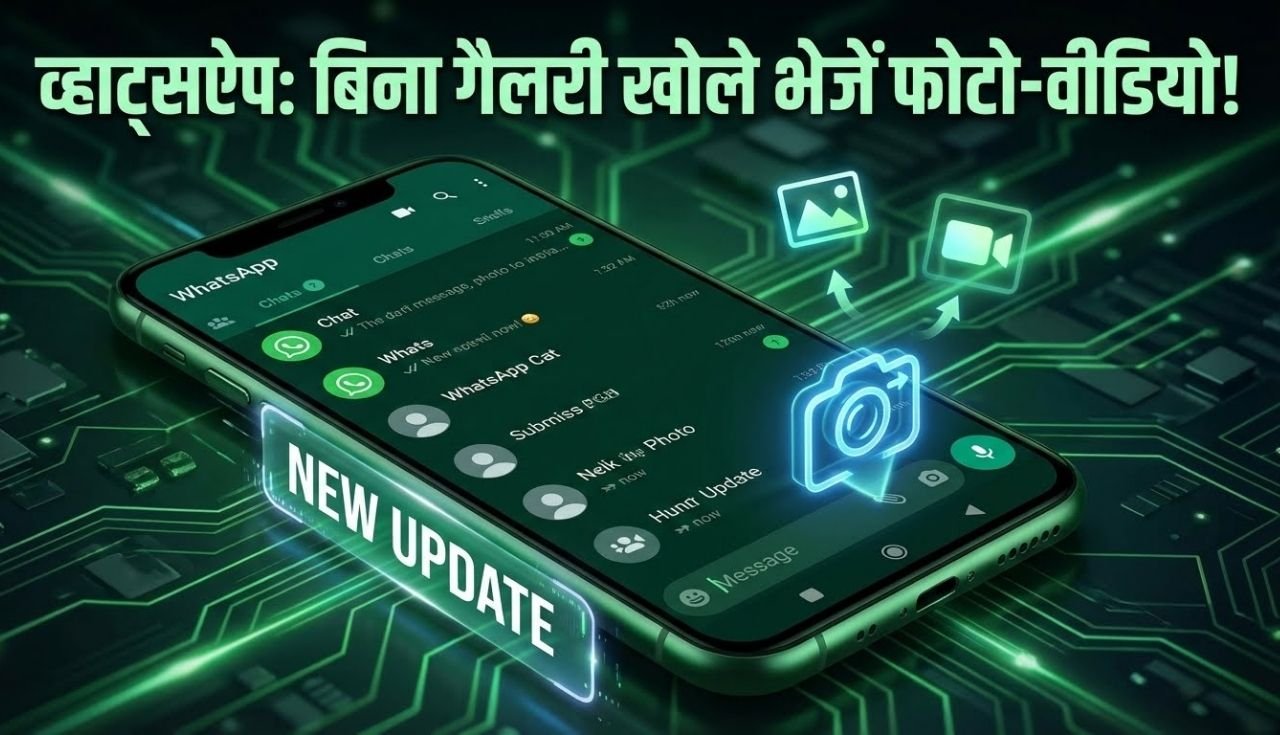 WhatsApp में आ रहा है धांसू अपडेट, बिना गैलरी ओपेन किए भेज पाएंगे फोटो-वीडियो, पढ़िए डिटेल्स